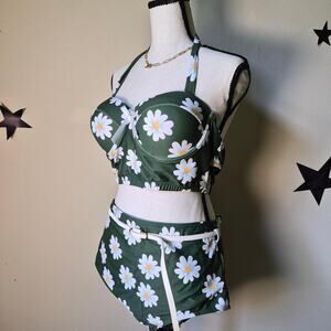 Nwt retro stage daisy‎ bikini